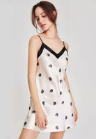 16 Momme Dotted Silk Nightdress - ErosLace