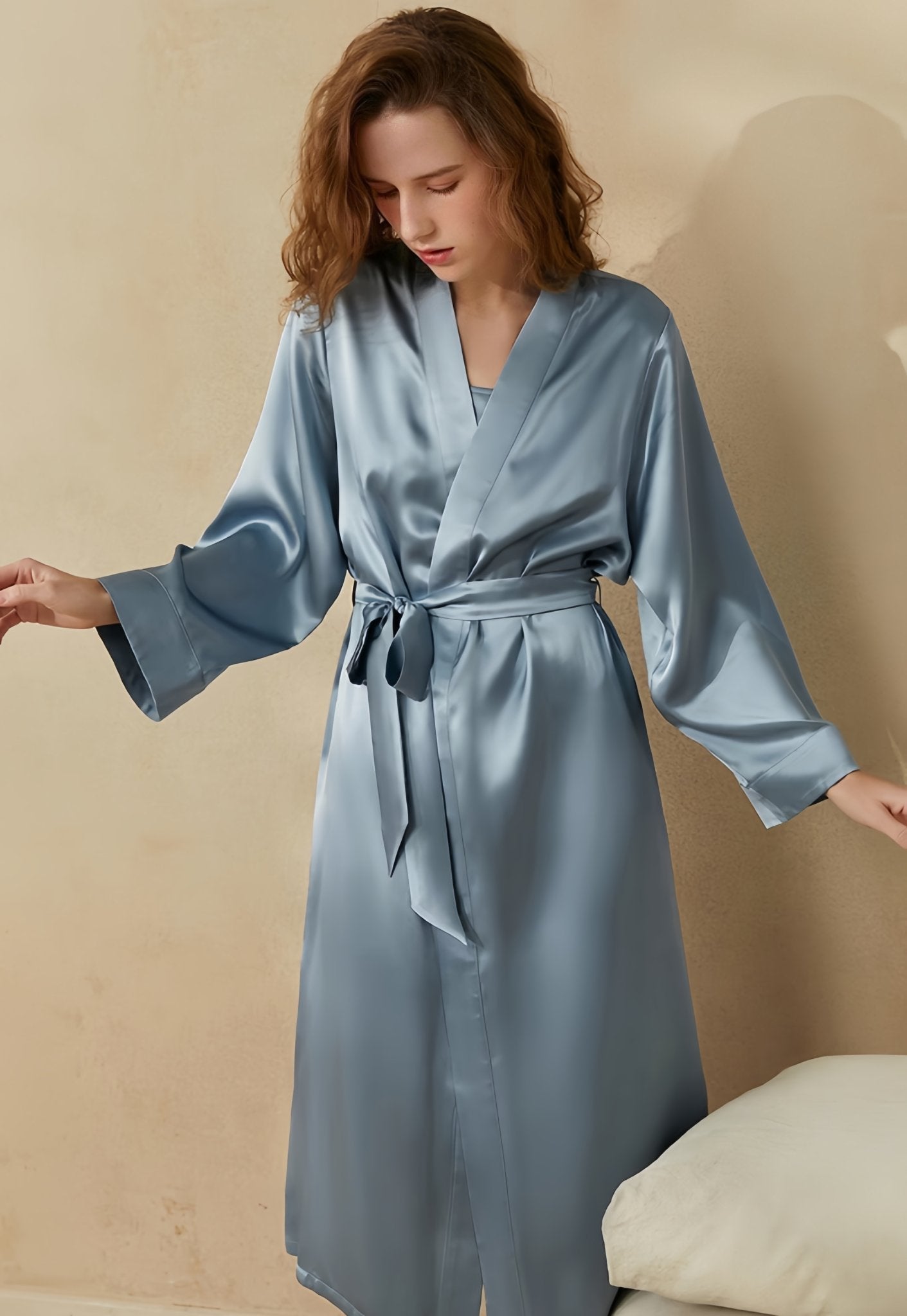 19 Momme Classic Robe - ErosLace