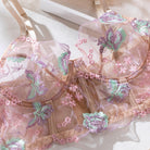 Embroidered Floral Fishbone Sexy Lingerie - ErosLace