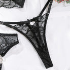 Embroidered Lace Sheer Lingerie Set - ErosLace