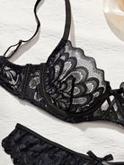 French Lace Push-Up Bra Set, Sensual and Available in Multiple Colors, Lingerie - ErosLace