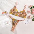 Sexy Embroidered Floral Lingerie Set - ErosLace