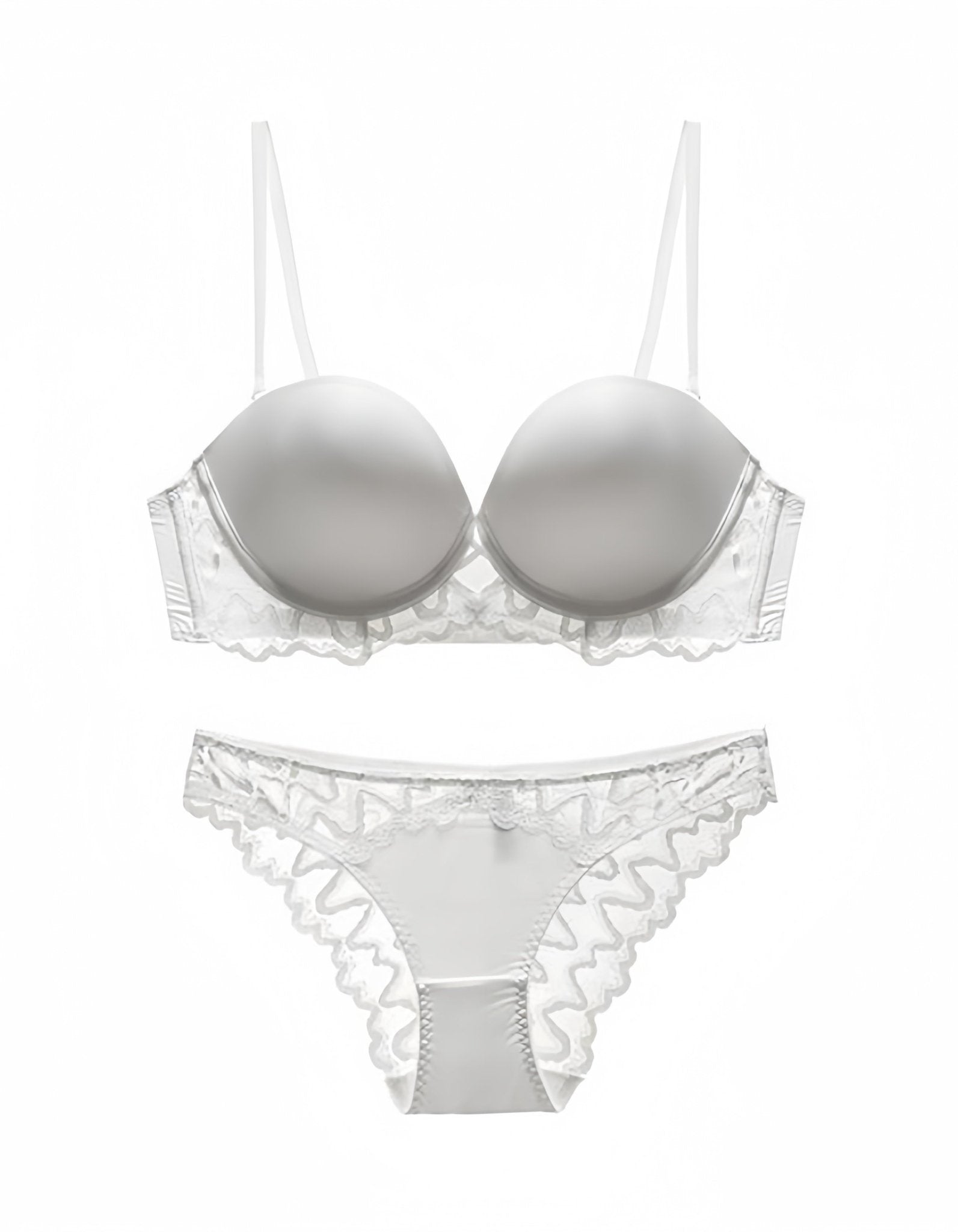 Smooth seamless cup lace bra set - ErosLace