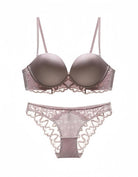 Smooth seamless cup lace bra set - ErosLace