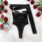 The latest temptation sexy see - through splicing shapewear - ErosLace